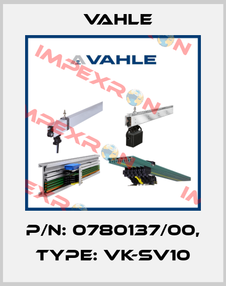 P/n: 0780137/00, Type: VK-SV10 Vahle