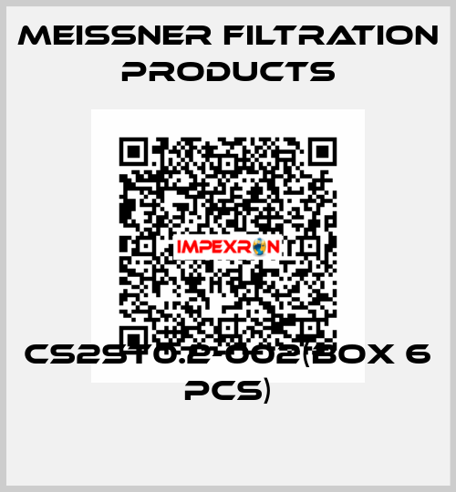 CS2ST0.2-002(Box 6 pcs) Meissner Filtration Products
