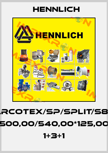 CARCOTEX/SP/SPLIT/S800 500,00/540,00*125,00 1+3+1 Hennlich