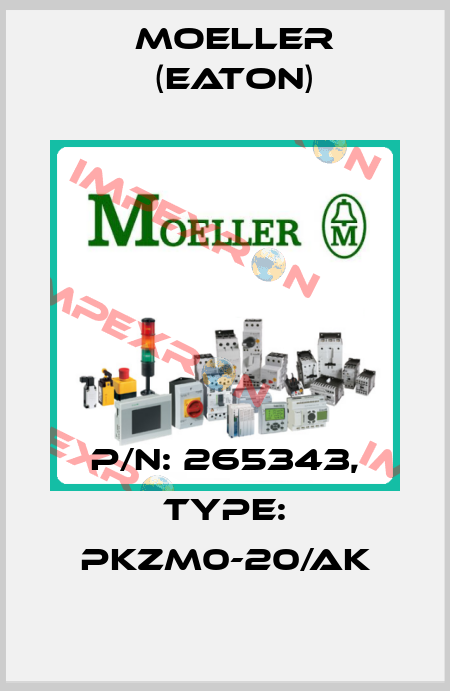 p/n: 265343, Type: PKZM0-20/AK Moeller (Eaton)