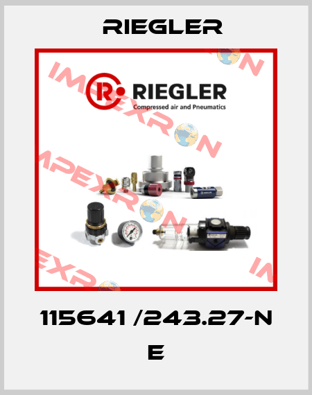 115641 /243.27-N E Riegler