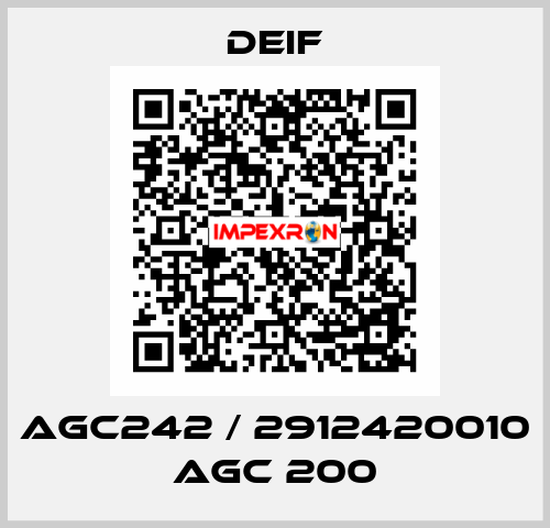 AGC242 / 2912420010 AGC 200 Deif
