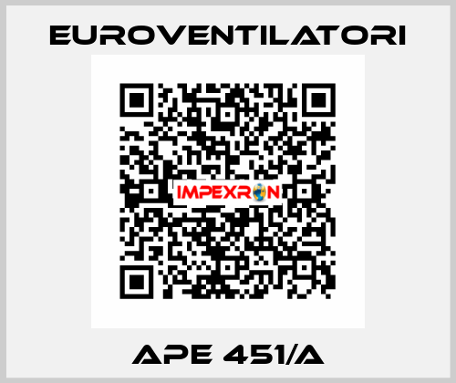 APE 451/A Euroventilatori