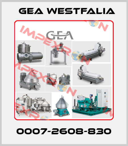 0007-2608-830 Gea Westfalia