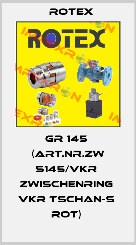 GR 145  (Art.Nr.ZW S145/VKR  Zwischenring  VkR Tschan-S  rot)  Rotex