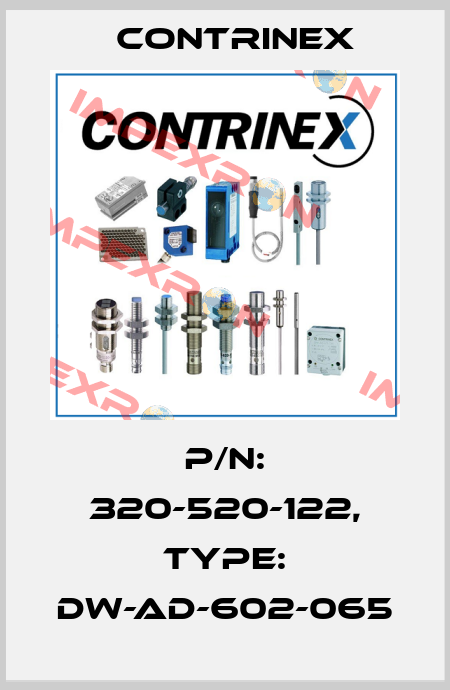p/n: 320-520-122, Type: DW-AD-602-065 Contrinex