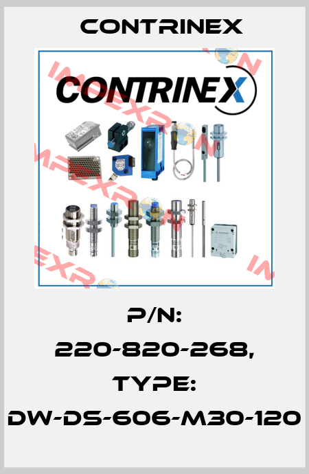 p/n: 220-820-268, Type: DW-DS-606-M30-120 Contrinex