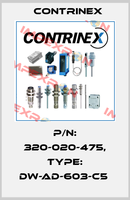 P/N: 320-020-475, Type: DW-AD-603-C5  Contrinex