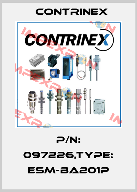 P/N: 097226,Type: ESM-BA201P Contrinex