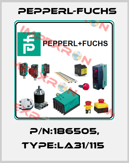 P/N:186505, Type:LA31/115  Pepperl-Fuchs