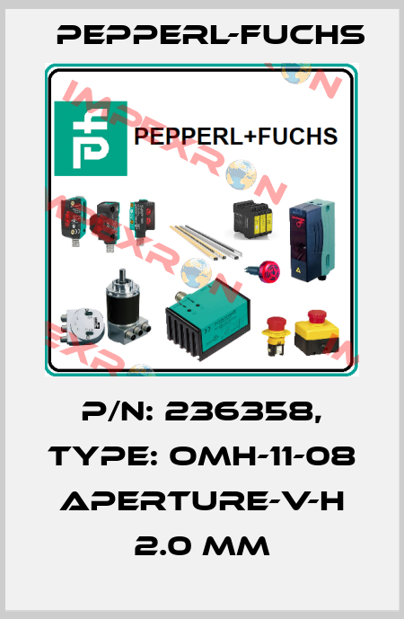 p/n: 236358, Type: OMH-11-08 Aperture-V-H 2.0 mm Pepperl-Fuchs