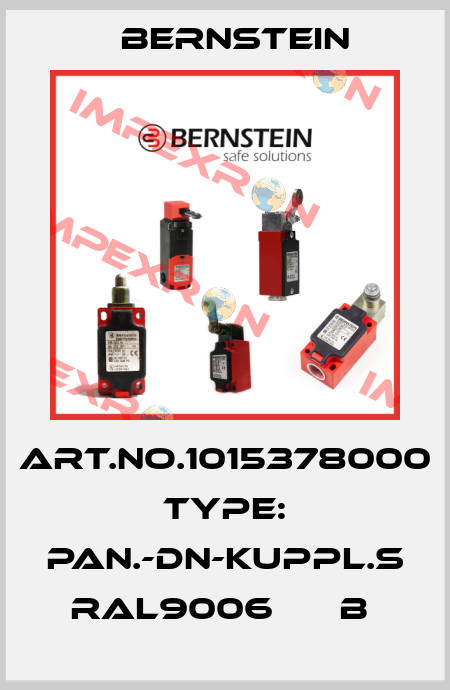 Art.No.1015378000 Type: PAN.-DN-KUPPL.S RAL9006      B  Bernstein
