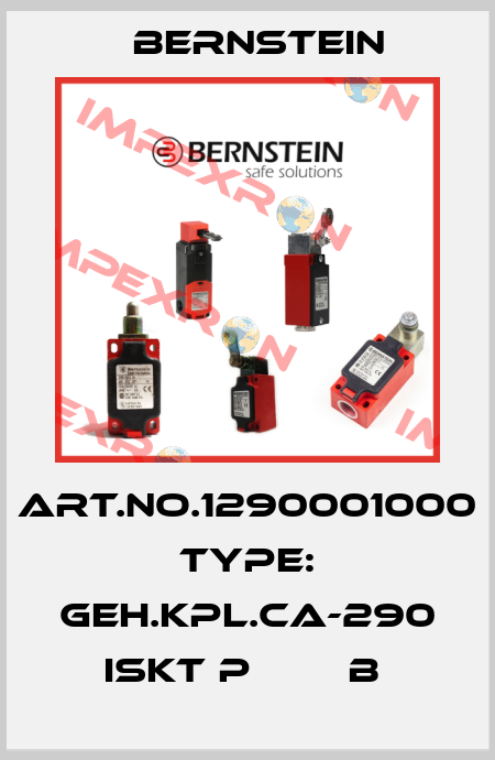 Art.No.1290001000 Type: GEH.KPL.CA-290 ISKT P        B  Bernstein