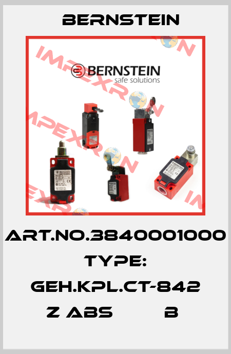 Art.No.3840001000 Type: GEH.KPL.CT-842 Z ABS         B  Bernstein