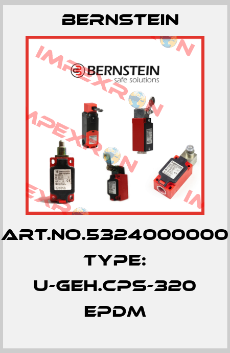 Art.No.5324000000 Type: U-GEH.CPS-320 EPDM Bernstein