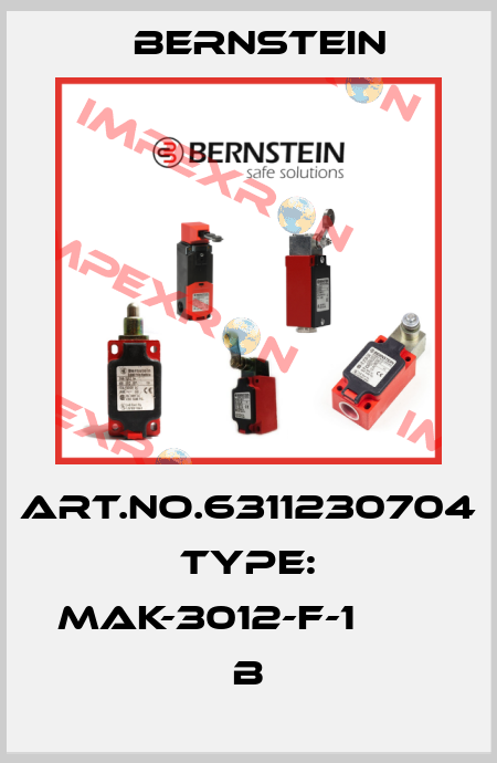 Art.No.6311230704 Type: MAK-3012-F-1                 B Bernstein