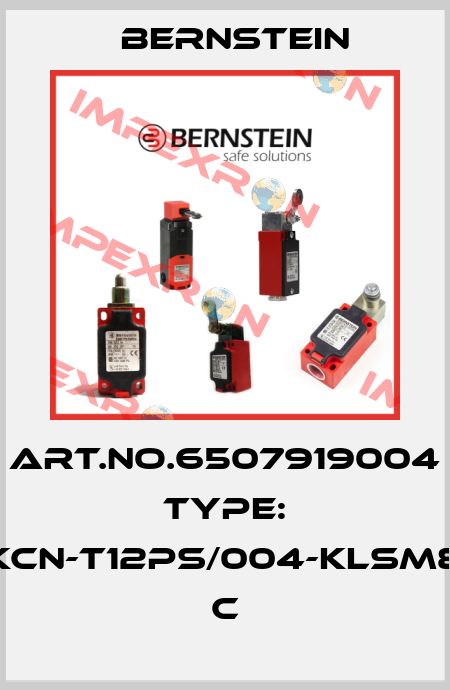 Art.No.6507919004 Type: KCN-T12PS/004-KLSM8          C Bernstein