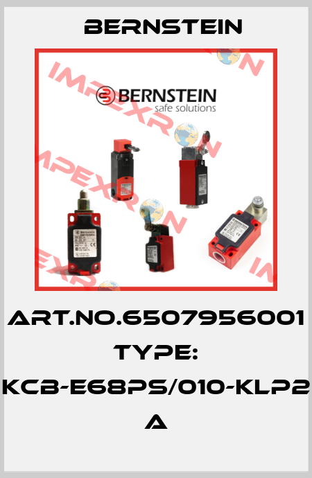 Art.No.6507956001 Type: KCB-E68PS/010-KLP2           A Bernstein