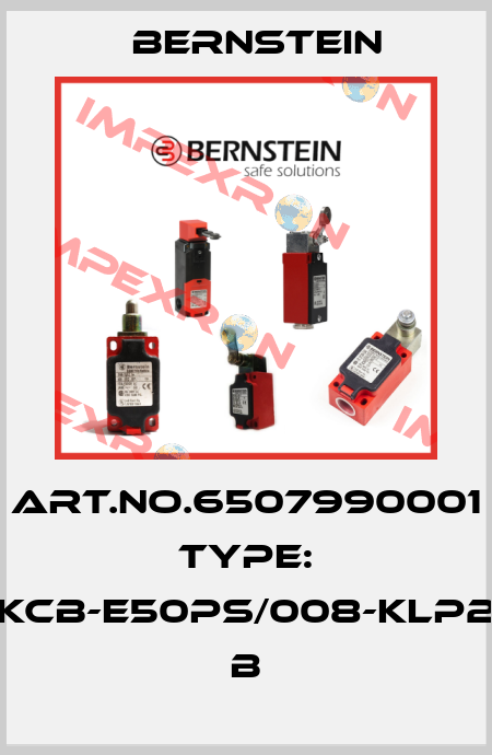 Art.No.6507990001 Type: KCB-E50PS/008-KLP2           B Bernstein