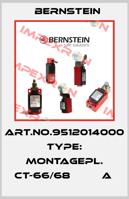 Art.No.9512014000 Type: MONTAGEPL. CT-66/68          A  Bernstein