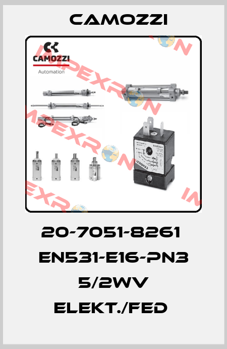 20-7051-8261  EN531-E16-PN3 5/2WV ELEKT./FED  Camozzi