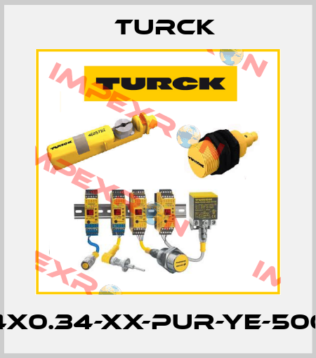 CABLE4X0.34-XX-PUR-YE-500M/TXY Turck