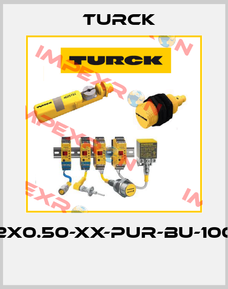 CABLE2x0.50-XX-PUR-BU-100M/TXB  Turck