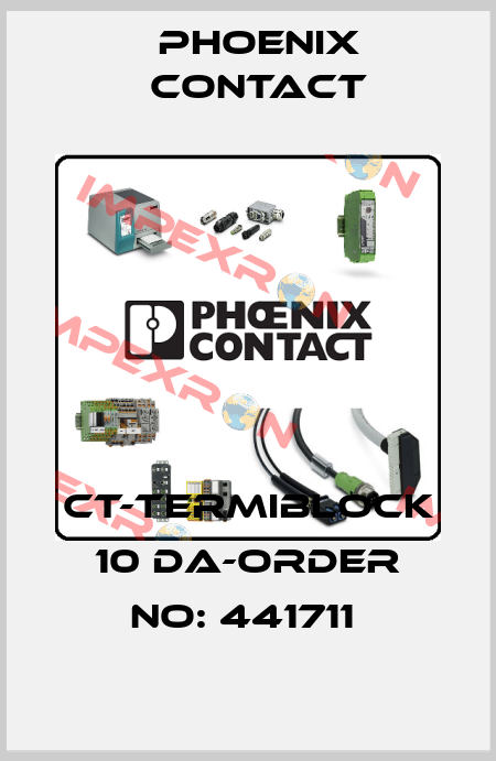CT-TERMIBLOCK 10 DA-ORDER NO: 441711  Phoenix Contact