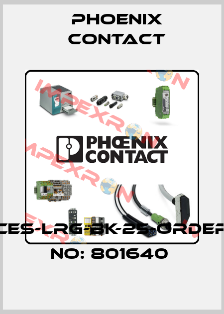 CES-LRG-BK-25-ORDER NO: 801640  Phoenix Contact
