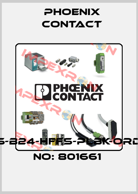 CES-B24-HFFS-PLBK-ORDER NO: 801661  Phoenix Contact