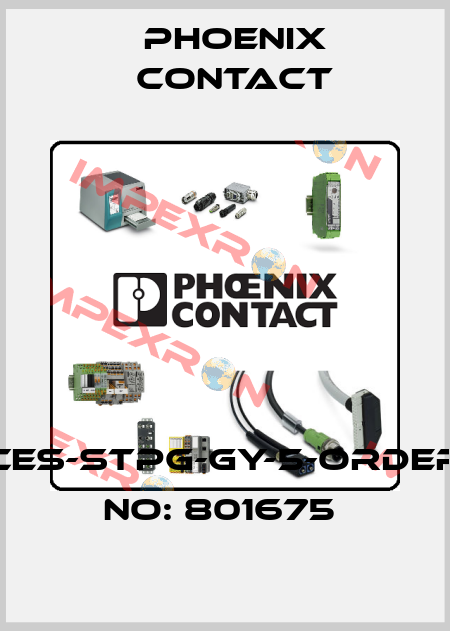 CES-STPG-GY-5-ORDER NO: 801675  Phoenix Contact