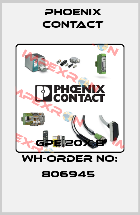 GPE 20X 8 WH-ORDER NO: 806945  Phoenix Contact