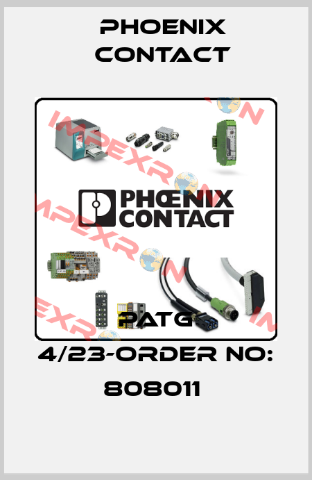 PATG 4/23-ORDER NO: 808011  Phoenix Contact
