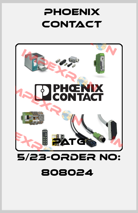 PATG 5/23-ORDER NO: 808024  Phoenix Contact