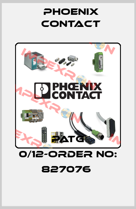 PATG 0/12-ORDER NO: 827076  Phoenix Contact