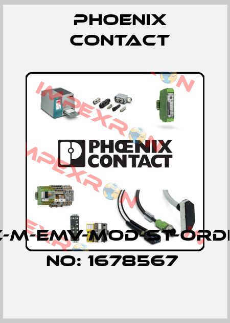 HC-M-EMV-MOD-ST-ORDER NO: 1678567  Phoenix Contact