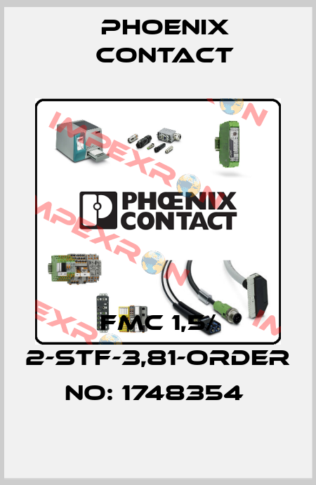 FMC 1,5/ 2-STF-3,81-ORDER NO: 1748354  Phoenix Contact