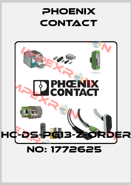 HC-DS-PG13-Z-ORDER NO: 1772625  Phoenix Contact