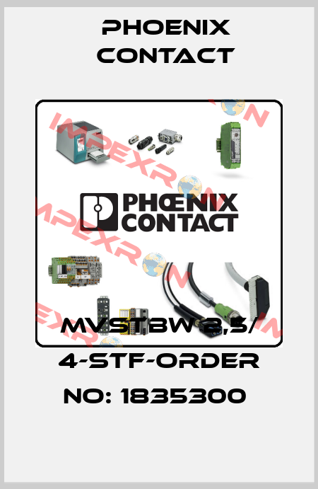 MVSTBW 2,5/ 4-STF-ORDER NO: 1835300  Phoenix Contact