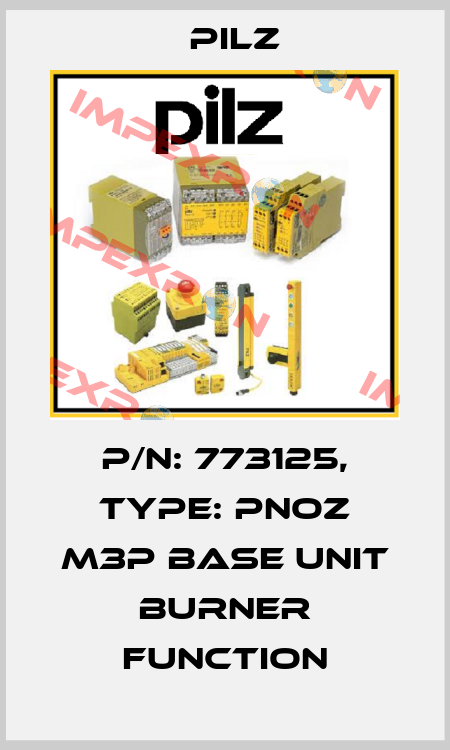 p/n: 773125, Type: PNOZ m3p base unit burner function Pilz