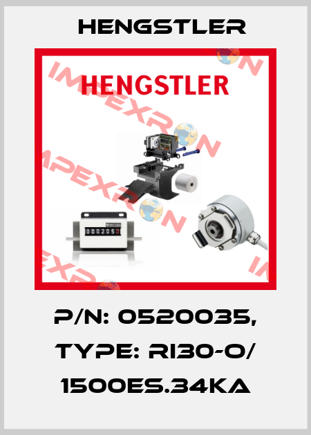 p/n: 0520035, Type: RI30-O/ 1500ES.34KA Hengstler