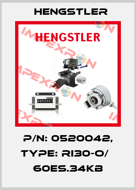 p/n: 0520042, Type: RI30-O/   60ES.34KB Hengstler