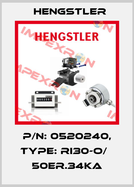 p/n: 0520240, Type: RI30-O/   50ER.34KA Hengstler