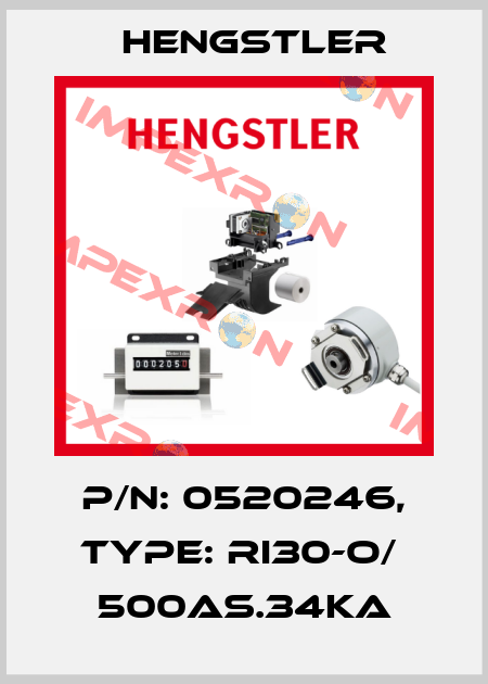p/n: 0520246, Type: RI30-O/  500AS.34KA Hengstler