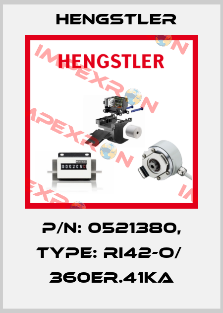p/n: 0521380, Type: RI42-O/  360ER.41KA Hengstler