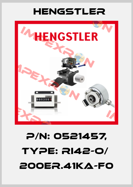 p/n: 0521457, Type: RI42-O/  200ER.41KA-F0 Hengstler