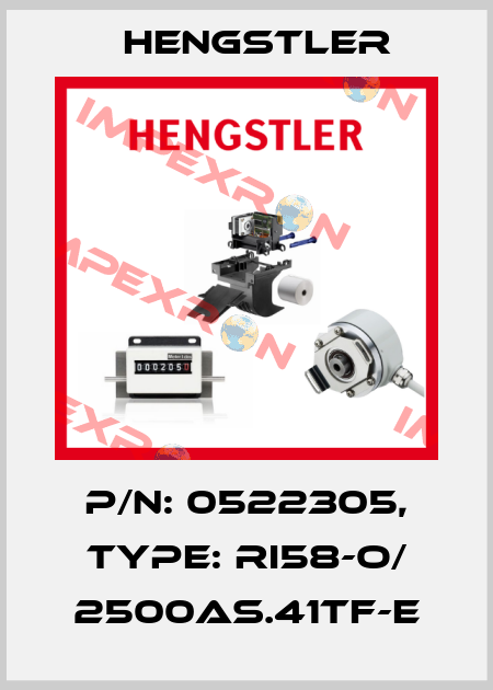 p/n: 0522305, Type: RI58-O/ 2500AS.41TF-E Hengstler
