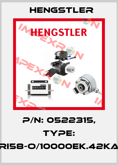 p/n: 0522315, Type: RI58-O/10000EK.42KA Hengstler