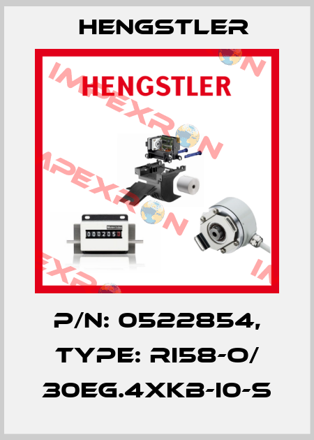 p/n: 0522854, Type: RI58-O/ 30EG.4XKB-I0-S Hengstler