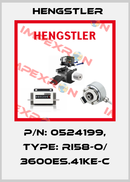 p/n: 0524199, Type: RI58-O/ 3600ES.41KE-C Hengstler